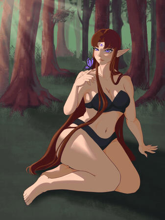 Elf in the Forest Elf in the Forest